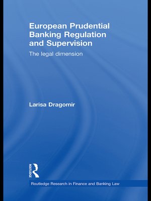 cover image of European Prudential Banking Regulation and Supervision